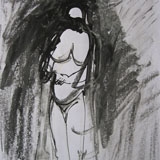 She and He Sketch 2, ink