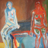 Two Acts, oil, paint